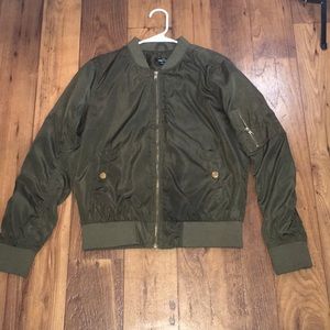 Army Green Bomber Jacket